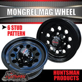 15" 6 Stud Baby Mongrel Caravan Trailer Alloy Rim & 195R15C LT RA1100 AT TYRE