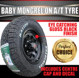 15" 6 Stud Baby Mongrel Caravan Trailer Alloy Rim & 195R15C LT RA1100 AT TYRE