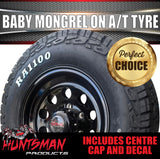 15" 6 Stud Baby Mongrel Caravan Trailer Alloy Rim & 195R15C LT RA1100 AT TYRE