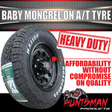 15" 6 Stud Baby Mongrel Caravan Trailer Alloy Rim & 195R15C LT RA1100 AT TYRE