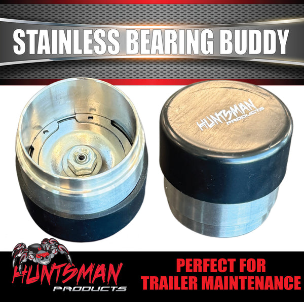 2x 45mm Boat trailer Caravan All Stainless Steel Bearing Buddy Protectors