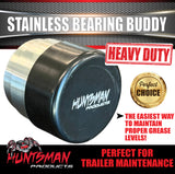 2x 45mm Boat trailer Caravan All Stainless Steel Bearing Buddy Protectors