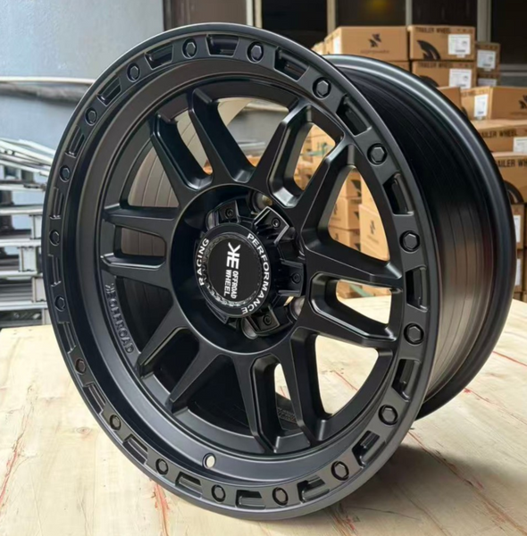 17x8.5 Black Blaze Mag Wheel 6/139.7 pcd +12 Offset suit Ranger Hilux Triton etc
