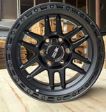 17x8.5 Black Blaze Mag Wheel 6/139.7 pcd +12 Offset suit Ranger Hilux Triton etc