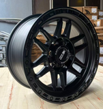 17x8.5 Black Blaze Mag Wheel 6/139.7 pcd +12 Offset suit Ranger Hilux Triton etc