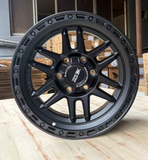 17x8.5 Black Blaze Mag Wheel 6/139.7 pcd +12 Offset suit Ranger Hilux Triton etc