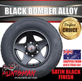 14" Trailer Caravan 6 Stud Bomber Alloy Wheel & 195R14C Commercial Tyre. 195 14