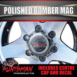 Low Profile Boat Trailer 14" Polished Bomber 6 Stud Alloy Mag Wheel & 175/65R14C Tyre