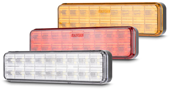 Roadvision LED Stop Tail Light Lamp. BR135R. 135mm x 38mm. 10-30V, 18 LED's