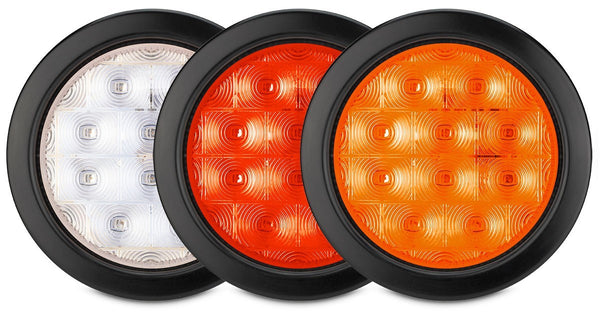 Roadvision BR141A Indicator Round LED Rear Light Trailer Caravan Bus Truck 138mm