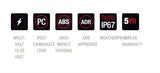 Roadvision BR161R Stop Tail Rectangle LED Rear Light Lamp Trailer Bus Truck 135x87mm 10-30V