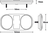 Boat Trailer Submersible Rear Combination LED Lights. Stop Tail Ref 162x80mm