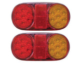 Boat Trailer Submersible Rear Combination LED Lights. Stop Tail Ref 162x80mm