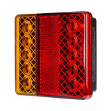 Roadvision LED Rear Combination Trailer Light Inc Number Plate, 100 x 100mm 12V BR208LRNP
