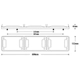 Roadvision BR601ARR Rear Jumbo Combination LED Light Lamp Stop Tail Indicator Truck Bus Trailer
