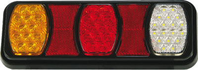Roadvision Truck Trailer LED Rear Combination Lamp Light 10-30V Stop/Tail/Ind/Rev.  BR80ARW