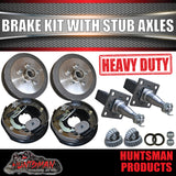 10" TRAILER/CARAVAN ELECTRIC BRAKE KIT & 40mm STUBS.