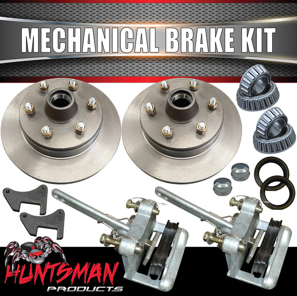 12" Trailer Caravan Mechanical Disc Brake kit 6 Stud 6/139.7 PCD Landcruiser Pattern
