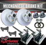 10" Galvanised Boat Trailer Caravan Mechanical Disc Brake Kit. S.G Cast discs
