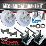 12" Galvanised 6 Stud Boat Trailer Mechanical Disc Brake Kit. KOYO Japanese Bearings