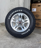 16" 6 Stud Bullet Caravan Trailer Alloy Mag Rim & 225/75R16 LT RA1100 AT TYRE