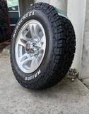 16" 6 Stud Bullet Caravan Trailer Alloy Mag Rim & 225/75R16 LT RA1100 AT TYRE
