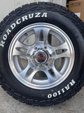 16" 6 Stud Bullet Caravan Trailer Alloy Mag Rim & 225/75R16 LT RA1100 AT TYRE