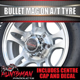 16" 6 Stud Bullet Caravan Trailer Alloy Mag Rim & 225/75R16 LT RA1100 AT TYRE