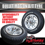 16" 6 Stud Bullet Caravan Trailer Alloy Mag Rim & 225/75R16 LT RA1100 AT TYRE