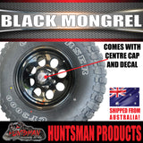 16X8 Black Mongrel Alloy Mag Wheel Rim & 315/75R16 Comforser Mud Tyre 315 75 16