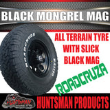 16x8 Black Mongrel Mag Rim 6/139.7 pcd & 265/75R16 Roadcruza RA1100 A/T Tyre. 265 75 16