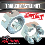 1 x Trailer Castle Nut 3/4" UNF Zinc Finish Suited For LM & Slimline Bearings
