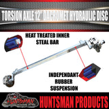 2000Kg Trailer Caravan Ventilated Hydraulic Disc Torsion Bar Axle. L/C Pattern.