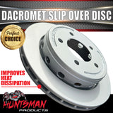 x2 Huntsman 10.9" Trailer Caravan Dacromet Finish 5 Stud Ford Ventilated Slip Over Discs. Suit Kodiak & Deemaxx