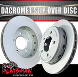 x2 Huntsman 10.9" Trailer Caravan Dacromet Finish 5 Stud Ford Ventilated Slip Over Discs. Suit Kodiak & Deemaxx