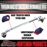 4000Kg Tandem Boat Trailer Torsion Bar Independent Suspension Kit. 12'' Disc Brakes