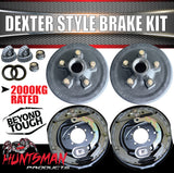 12" 2000Kg Trailer Caravan Electric Drum Brake Kit Suit Dexter & Holroyd.  No Brake Mounts