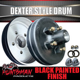 2x 12" 2T 5 Stud Dexter Style Caravan Trailer Electric Brake Drum & Bearing Set
