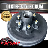 2x 12" 2T 6 Stud Dexter Style Caravan Trailer Electric Brake Drum & Bearing Set