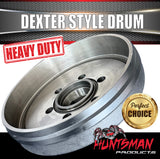 2x 12" 2T 6 Stud Dexter Style Caravan Trailer Electric Brake Drum & Bearing Set