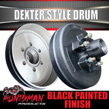 2x 12" 2T 6 Stud Dexter Style Caravan Trailer Electric Brake Drum & Bearing Set