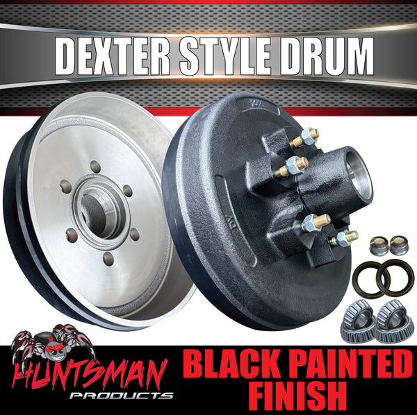 2x 12" 2T 6 Stud Dexter Style Caravan Trailer Electric Brake Drum & Bearing Set