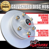 12" Trailer Caravan Dacromet 6 Stud Hydraulic Disc Brake Kit. Stainless Steel Pistons