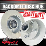 2x 12" Dacromet 2000kg 5 Stud L/C Stud Trailer Caravan Disc Hubs 5/150 PCD & Bearing Kits. Alko Style