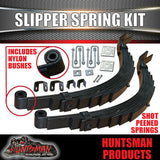 DIY 1400KG HYDRAULIC 12" LANDCRUISER PATTERN DISC BRAKED TRAILER KIT. SLIPPER SPRINGS.