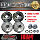 DIY 2000kg Tandem Trailer Kit Electric Brakes slipper Springs. Koyo Bearings. Axles 60" - 75"