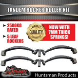 DIY 2000kg Tandem Trailer Suspension Kit L/C Mechanical Disc Rocker Roller 45mm Axles