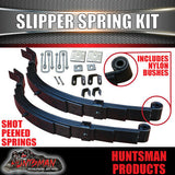 DIY 2000Kg Tandem Trailer Kit, Mechanical Brakes, Slipper Springs Axles 60"- 79"