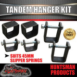 DIY 2000kg TANDEM TRAILER SUSPENSION KIT.  HYDRAULIC DISC BRAKES. SLIPPERS, AXLES 60" - 77"