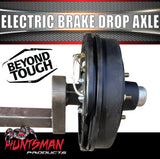 2000Kg Trailer Caravan 12" Electric Braked 50mm Square Solid Drop Axle Landcruiser Pattern